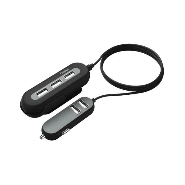 Автомобильное зарядное устройство Hama (136666) 2+3 Power Extension/ 10 A/ Черный photo 1 Автомобильное зарядное устройство Hama (136666) 2+3 Power Extension/ 10 A/ Черный photo 1