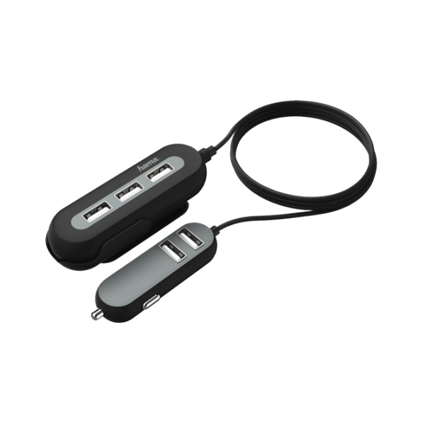 Автомобильное зарядное устройство Hama (136666) 2+3 Power Extension/ 10 A/ Черный photo 1 Автомобильное зарядное устройство Hama (136666) 2+3 Power Extension/ 10 A/ Черный photo 1