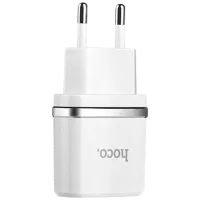 Сетевой адаптер Hoco C12 2.4 А/ Белый
