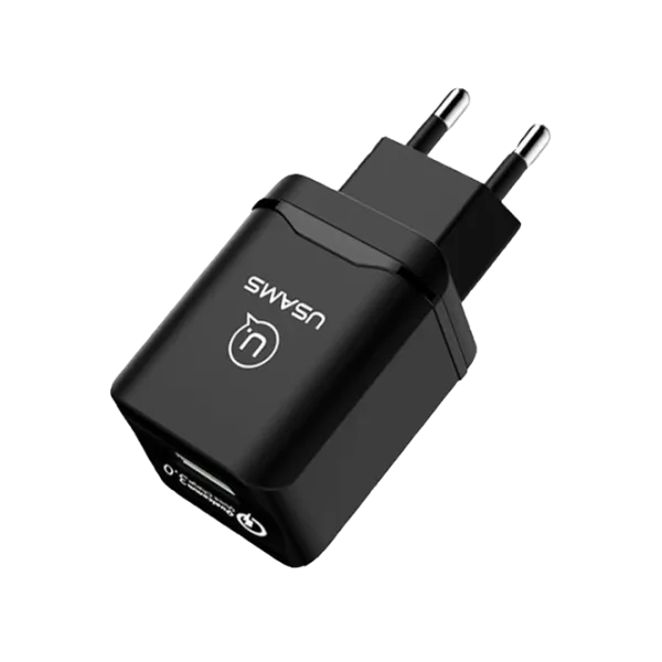 Сетевой адаптер Usams CC024 3 A/ Черный photo 1