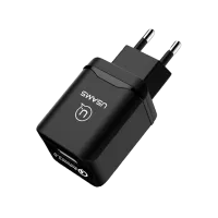 Сетевой адаптер Usams CC024 3 A/ Черный