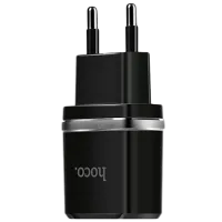 Сетевой адаптер Hoco C12 2.4 А/ Черный