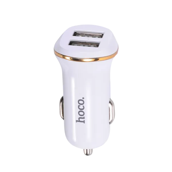 Адаптер Hoco Z1 Автомобильный/ 2.1A/ Белый photo 1 Адаптер Hoco Z1 Автомобильный/ 2.1A/ Белый photo 1
