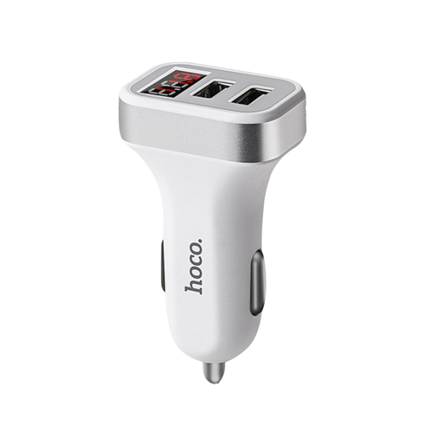 Адаптер Hoco Z3 Автомобильный/ 2.1A/ Белый photo 1 Адаптер Hoco Z3 Автомобильный/ 2.1A/ Белый photo 1