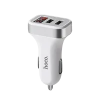Адаптер Hoco Z3 Автомобильный/ 2.1A/ Белый