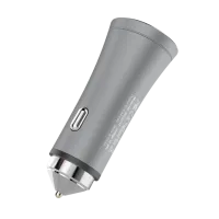 Адаптер Rock H1 with hammer Автомобильный/ 2.4 A/ Серый