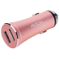 Adapter auto Rock H1 with hammer 2.4 А/ Розовый