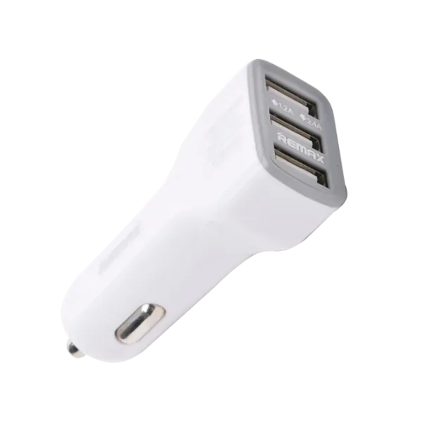 Adapter Remax RCC301 Auto/ 3,4A/ White photo 1 Adapter Remax RCC301 Auto/ 3,4A/ White photo 1