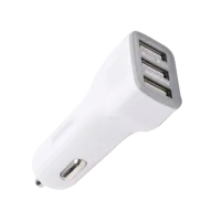 Адаптер Remax RCC301 Автомобильный/ 3,4А/ Белый