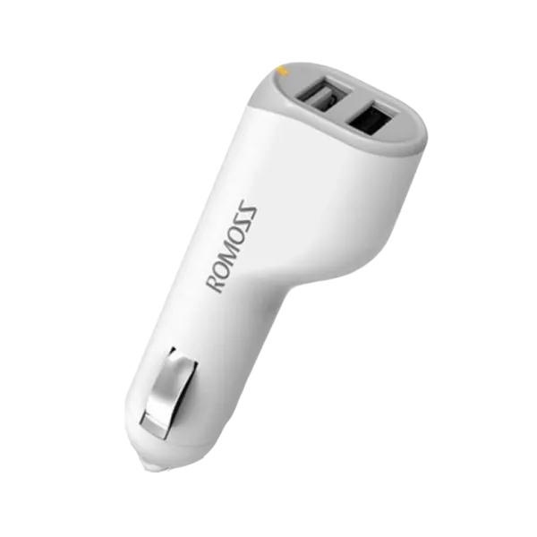 Адаптер Romoss Ranger 17 Автомобильный/ 2A/ Белый photo 1 Адаптер Romoss Ranger 17 Автомобильный/ 2A/ Белый photo 1