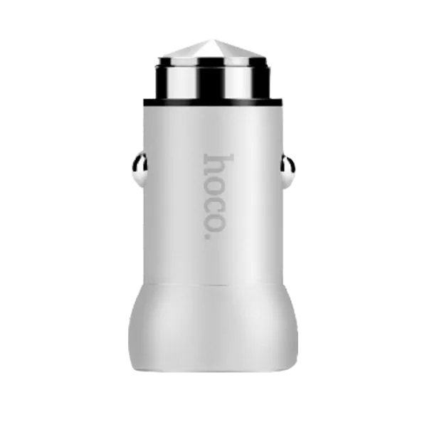 Адаптер Hoco Z4 QC2.0 Автомобильный/ 2.1A/ Серебристый photo 1 Адаптер Hoco Z4 QC2.0 Автомобильный/ 2.1A/ Серебристый photo 1