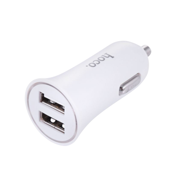 Adapter auto Hoco UC204 USB/ 2A/ White photo 1 Adapter auto Hoco UC204 USB/ 2A/ White photo 1