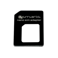 Адаптер 4Smarts Nano Sim/ Черный