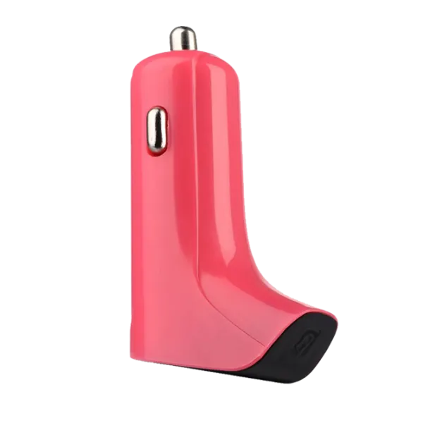Автомобильный адаптер USB F Series  Baseus 2A/ Розовый photo 1
