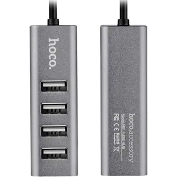 Адаптер Hoco HB1 USB Type-A/ Серебристый photo 1