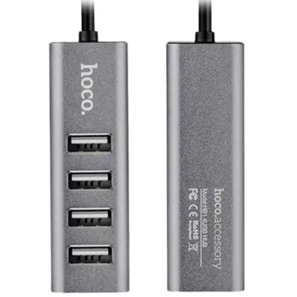 Адаптер Hoco HB1 USB Type-A/ Серебристый photo 1