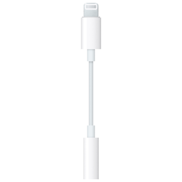 Адаптер MMX62ZM/ A Apple 3.5 mm + Lightning 0.1 м/ Белый photo 1