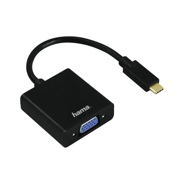 Адаптер USB-C - VGA (135727) Hama Черный photo 1 Адаптер USB-C - VGA (135727) Hama Черный photo 1