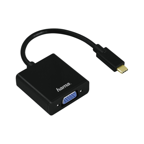 Адаптер USB-C - VGA (135727) Hama Черный photo 1 Адаптер USB-C - VGA (135727) Hama Черный photo 1