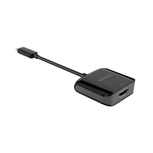 Adapter USB-C 3.1-HDMI CH02I Romoss Black photo 1 Adapter USB-C 3.1-HDMI CH02I Romoss Black photo 1