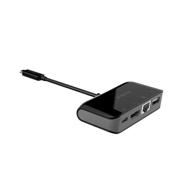 Multiport Adapter USB-C 3.1-HDMI CH04CIA Romoss Black photo 1 Multiport Adapter USB-C 3.1-HDMI CH04CIA Romoss Black photo 1