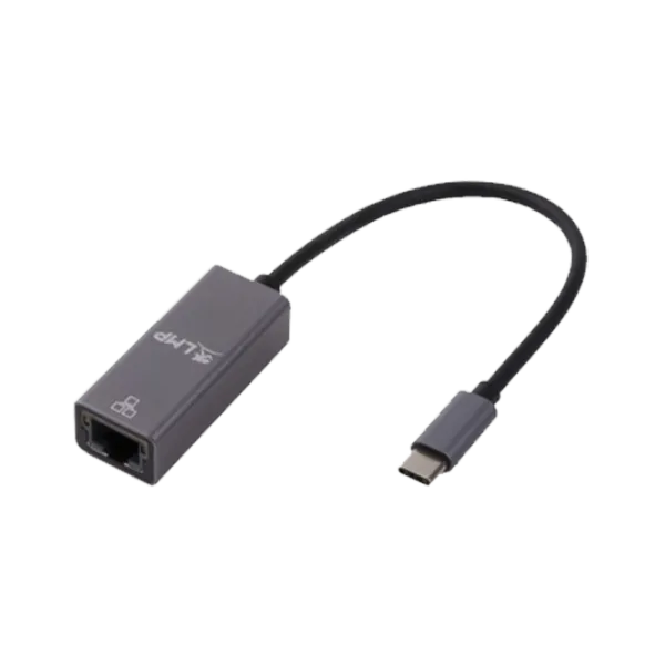 Адаптер USB-C(m) to Gigabit Ethernet(f)  LMP Серый photo 1 Адаптер USB-C(m) to Gigabit Ethernet(f)  LMP Серый photo 1