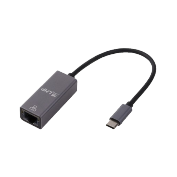 Адаптер USB-C(m) to Gigabit Ethernet(f)  LMP Серый photo 1 Адаптер USB-C(m) to Gigabit Ethernet(f)  LMP Серый photo 1