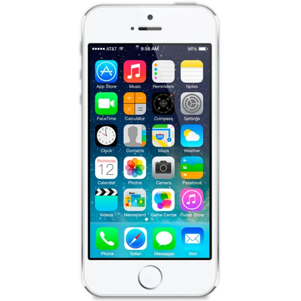 Apple iPhone 5S 1 GB/ 16 GB/ Single SIM/ Silver photo 1 Apple iPhone 5S 1 GB/ 16 GB/ Single SIM/ Silver photo 1