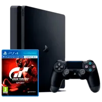 Sony Playstation 4 Slim + Gran Turismo Sport Черный