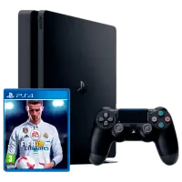 Sony Playstation 4 Slim + FIFA 18 Черный photo 1