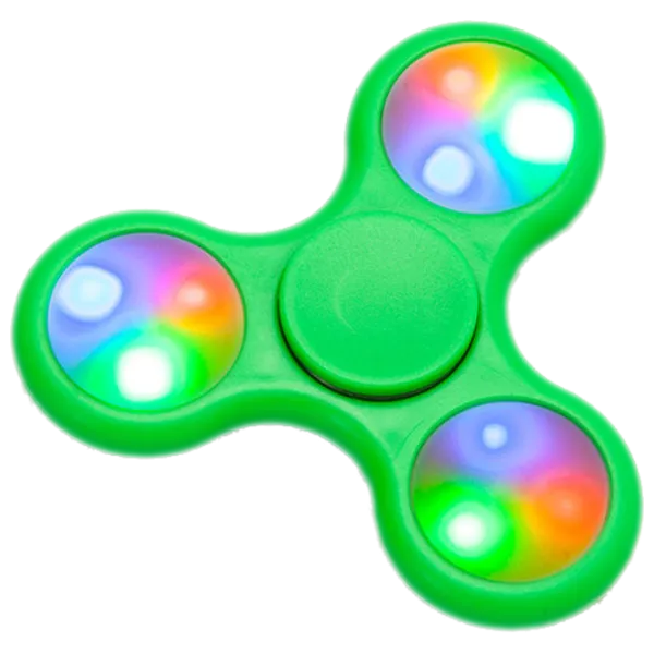Спиннер Fidget Toys LED Зелёный photo 1 Спиннер Fidget Toys LED Зелёный photo 1