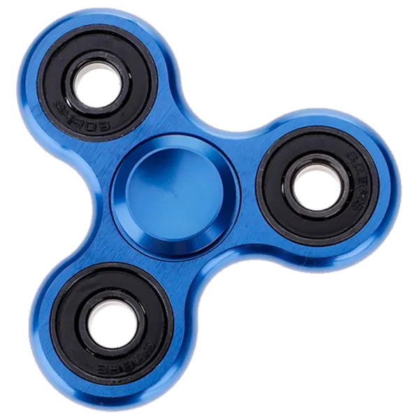 Спиннер Fidget Toys Aluminium Синий photo 1 Спиннер Fidget Toys Aluminium Синий photo 1