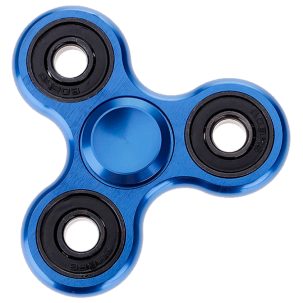 Спиннер Fidget Toys Aluminium Синий photo 1 Спиннер Fidget Toys Aluminium Синий photo 1