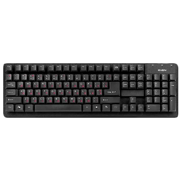 Клавиатура Sven Standard 301 Проводная/ Черный photo 1