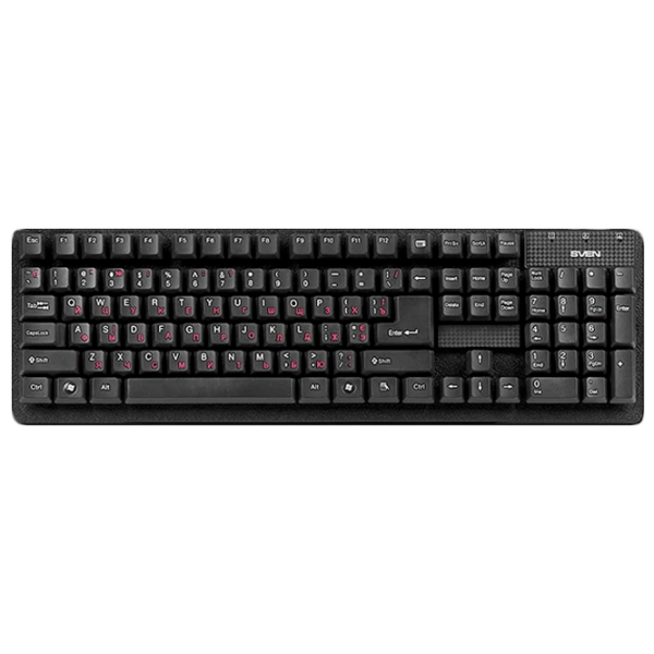 Клавиатура Sven Standard 301 Проводная/ Черный photo 1