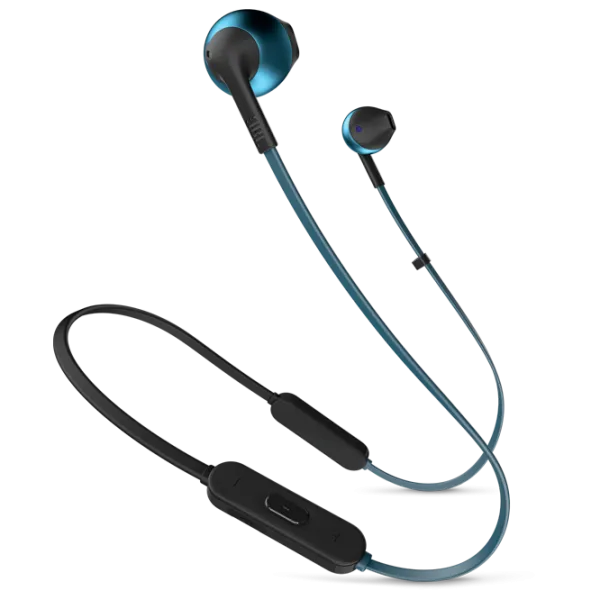 Căști JBL T205BT Black Blue Fără fir/ Sport photo 1