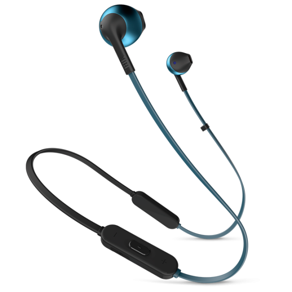 Căști JBL T205BT Black Blue Fără fir/ Sport photo 1