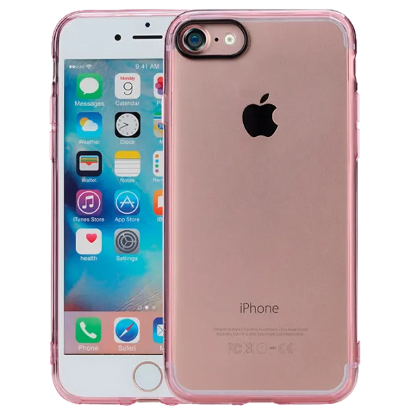 Husă pentru smartphone Apple iPhone 7/ 8 Rock/ Back/ TPU/ Transparent Pink photo 1 Husă pentru smartphone Apple iPhone 7/ 8 Rock/ Back/ TPU/ Transparent Pink photo 1