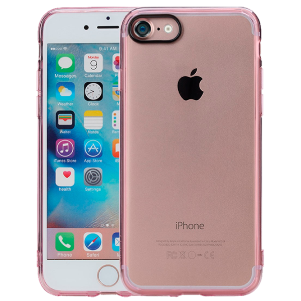 Husă pentru smartphone Apple iPhone 7/ 8 Rock/ Back/ TPU/ Transparent Pink photo 1 Husă pentru smartphone Apple iPhone 7/ 8 Rock/ Back/ TPU/ Transparent Pink photo 1