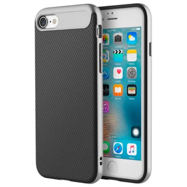 Husă pentru smartphone Apple iPhone 7/ 8 Rock/ Back/ PC/ TPU/ Black Gray photo 1 Husă pentru smartphone Apple iPhone 7/ 8 Rock/ Back/ PC/ TPU/ Black Gray photo 1