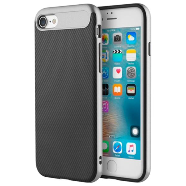 Husă pentru smartphone Apple iPhone 7/ 8 Rock/ Back/ PC/ TPU/ Black Gray photo 1 Husă pentru smartphone Apple iPhone 7/ 8 Rock/ Back/ PC/ TPU/ Black Gray photo 1