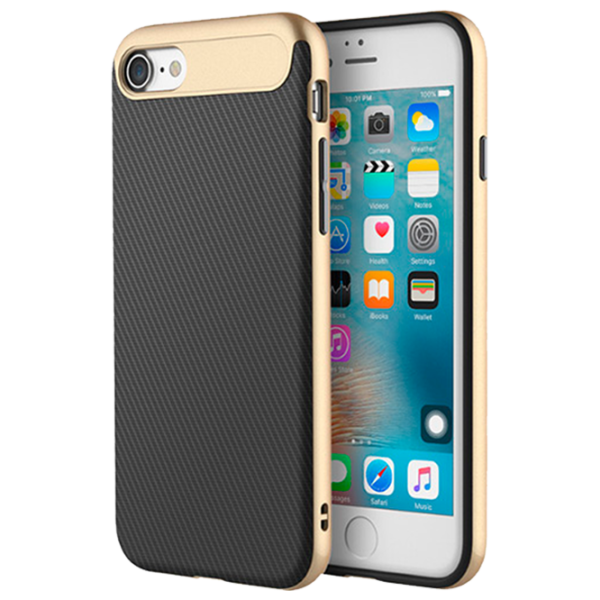 Husă pentru smartphone Apple iPhone 7/ 8 Rock/ Back/ PC/ TPU/ Black Gold photo 1 Husă pentru smartphone Apple iPhone 7/ 8 Rock/ Back/ PC/ TPU/ Black Gold photo 1