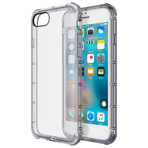 Husă pentru smartphone Apple iPhone 7 Rock/ Back/ TPU/ Transparent Black photo 1