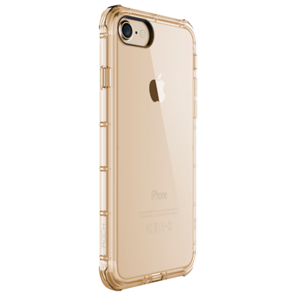 Husă pentru smartphone Apple iPhone 7 Rock/ Back/ TPU/ Transparent Gold photo 1