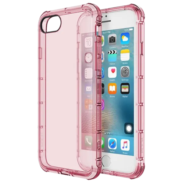 Husă pentru smartphone Apple iPhone 7/ 8 Rock/ Back/ TPU/ Transparent Pink photo 1 Husă pentru smartphone Apple iPhone 7/ 8 Rock/ Back/ TPU/ Transparent Pink photo 1