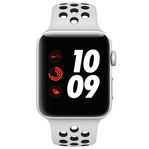 Умные часы Apple Watch Series 3 Nike+ 1.5"/ MQKX2/ Platinum Black Белый photo 1