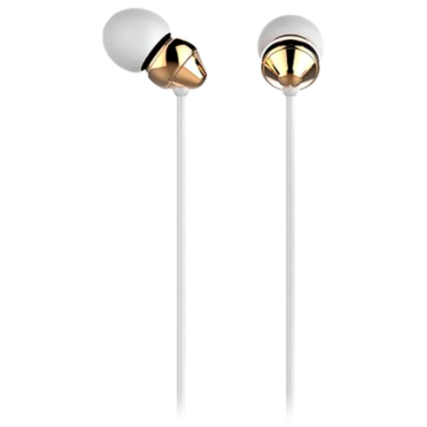 Căști USAMS Ereno Metal Gold White Cu fir/ Personal photo 1