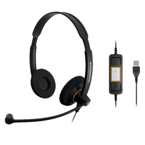 Căști Sennheiser SC 60 USB Black Cu fir/ Personal photo 1