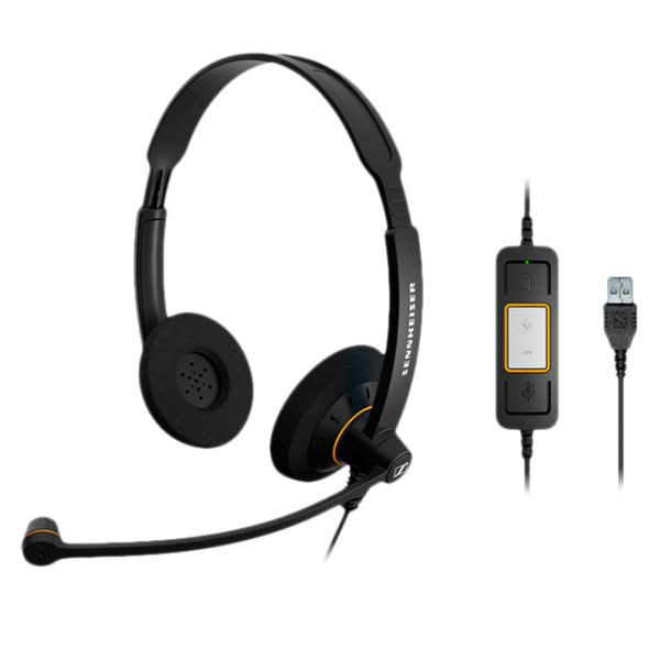 Căști Sennheiser SC 60 USB Black Cu fir/ Personal photo 1