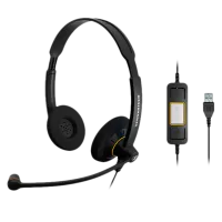Наушники Sennheiser SC 60 USB Черный Проводная/ Персональный